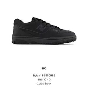 New Balance 550 mens black